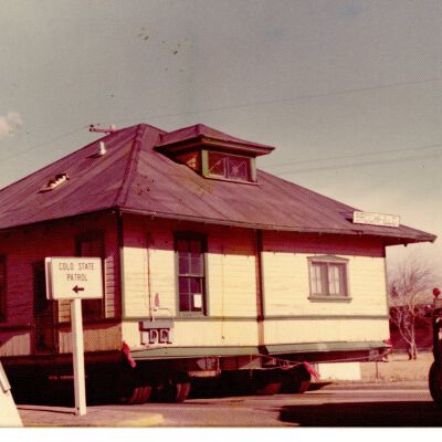 View of Depot being moved