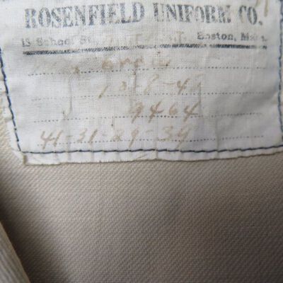 Tag inside pants.: Origsize: 13" (w) x 40.75" (l); Origformat: Artifact