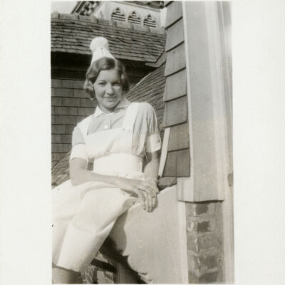 Ella Mitze in Nurse Uniform