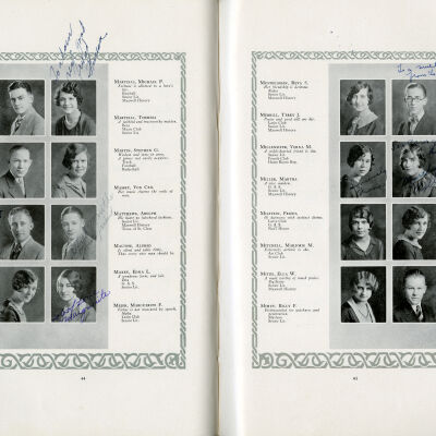 Ella Mitze's 1928 North High School Yearbook