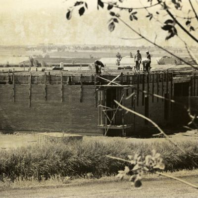 Construction crew on the United Bank building, circa 1970: Origsize: 8" x 10"; Origformat: Print-Photographic; Resolution: 500dpi