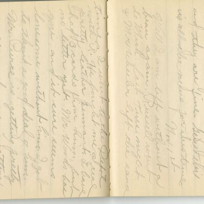 -Scanned as 300dpi jpeg by Tom Peyton as an access copy, 08/11/2015.  Pages cropped around edges by Tom Peyton, 08/27/2015.  File originally named, "2015.18.3 page 68-69 300 dpi c."  The object ID has since been changed from 2015.18.3 to 2015.18.2.
-File renamed and uploaded to PastPerfect by Kevin Smith,08/10/2016
