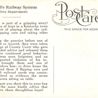 Back of Postcard: Copyright: Broomfield Depot Museum; Origsize: 3 1/2" x 5 1/2"; Origformat: Postcard