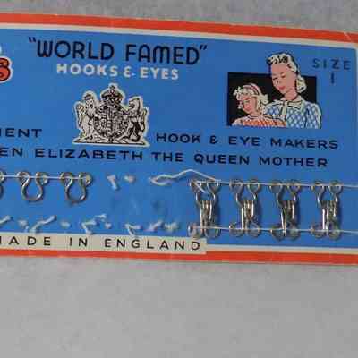 Sewing Hooks and Eyes