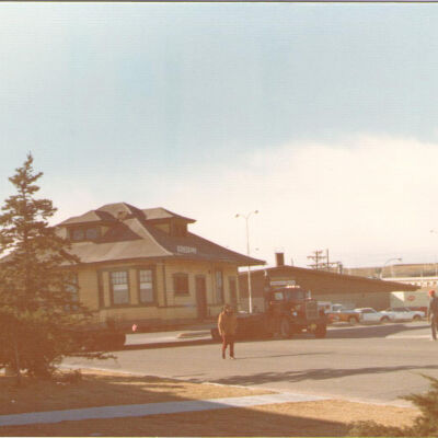 Broomfield Depot on Flatbed Truck in Parking Lot