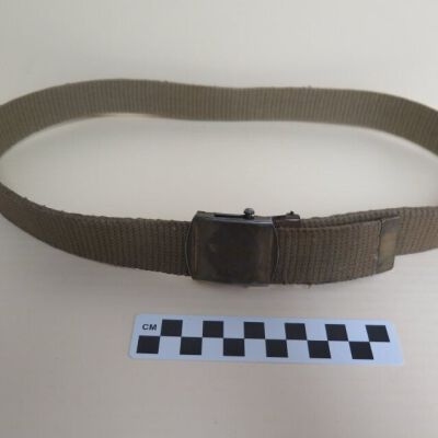 Belt: Origsize: 1.25" (w) x 36.25" (; Origformat: Artifact