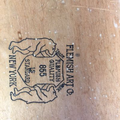 Stamp on back.: Origsize: 17.5" (dia) x 0.25"; Origformat: Artifact
