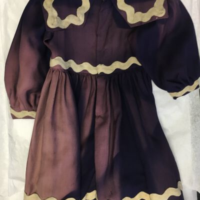 Back of dress.Significant fading from light.