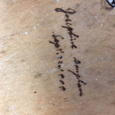 Name burned into back.: Origsize: 17.5" (dia) x 0.25"; Origformat: Artifact