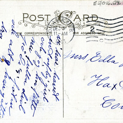 "A Happy New Year" Postcard