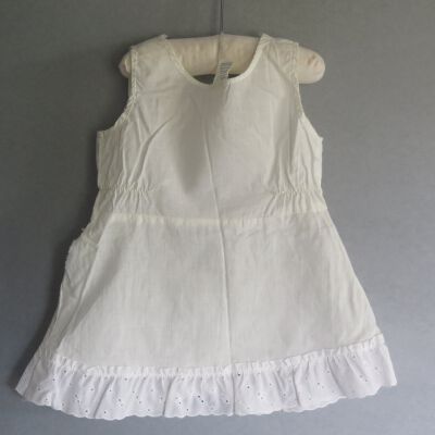 Back of dress: Origsize: 9" (w) x 16" (l); Origformat: Artifact