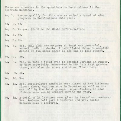 Inside page of horticulture report, 1962-1963: Origsize: 835" x 11"; Origformat: Paper; Resolution: 300dpi