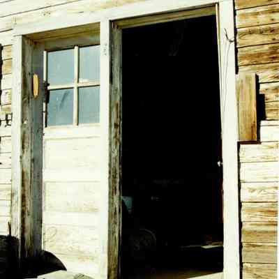 Close up View on Open Door leading to a Building on the Brunner Property