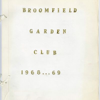 Broomfield Garden Club scrapbook, 1968-1969