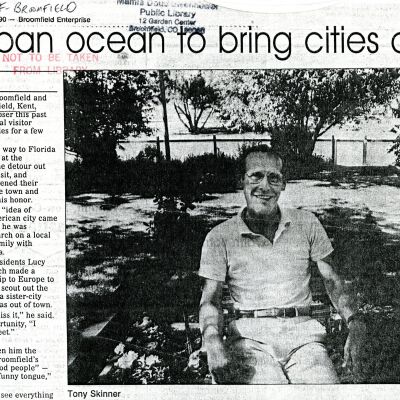Ties span ocean to bring cities together 6/21/1990