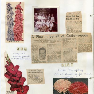 Broomfield Garden Club scrapbook sample page: Origsize: 12" x 14"; Origformat: Other; Resolution: 300dpi