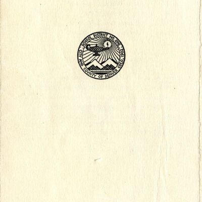 North High School 1928 Graduating Exercises Program