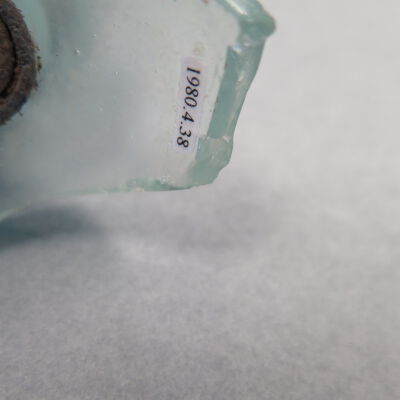 Number of bottle fragment.: Origsize: 3" (h) x 2.5" (w) x; Origformat: Artifact