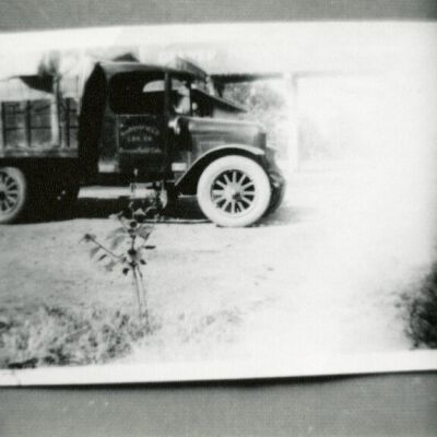 Broomfield Lumber Company truck, undated: Origsize: 3.5" x 5"; Origformat: Print-Photographic; Resolution: 1000dpi