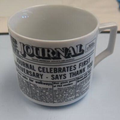 Mug: Origsize: 3" (h) x 4.5" (w)  x; Origformat: Artifact