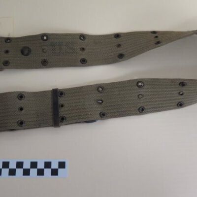 Front of belt: Origsize: 2" (w) x 45" (l); Origformat: Artifact