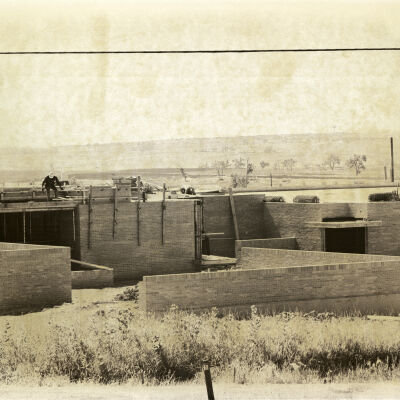 Construction site of the United Bank building