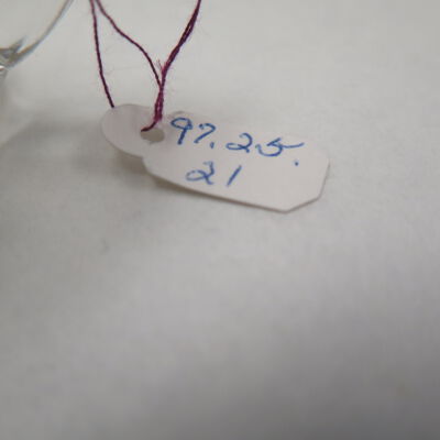 Tag: Origsize: 2" (h) x 1.5" (dia); Origformat: Artifact
