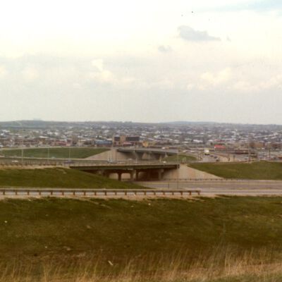 View of Route 36 Cloverleaf Looking North
