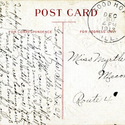 "Happy New Year Greetings" Postcard