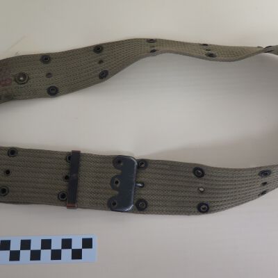 Back of belt: Origsize: 2" (w) x 45" (l); Origformat: Artifact