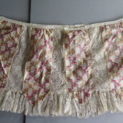 Table skirt: Origsize: 14.5" (w) x 29" (l); Origformat: Artifact