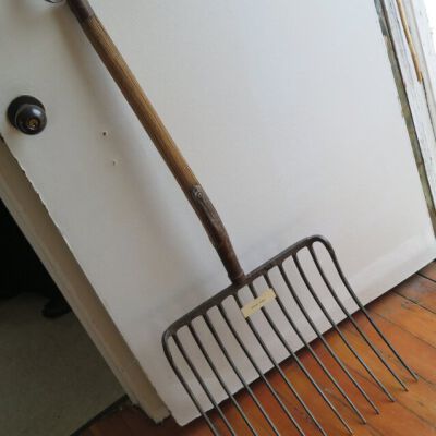 front of hay fork