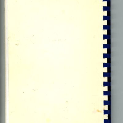 Back of cookbook.