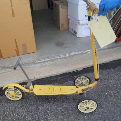 Scooter as inventoried in offsite storage.: Origformat: Artifact