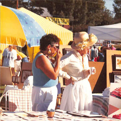 Two Women at 1989 Broomfield Days Booth