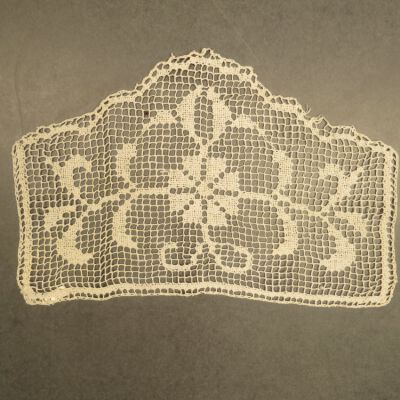 One side of doily.: Origsize: 8" (w) x 13" (l); Origformat: Artifact