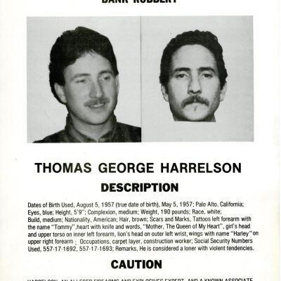 FBI Wanted Poster for Thomas George Harrelson