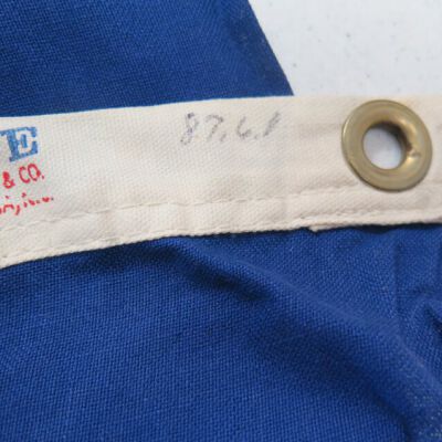 Close up of number on flag.: Origformat: Artifact