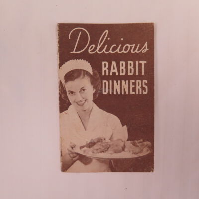 Front of cookbook.: Origsize: 5.5" (h) x 3.25" (w); Origformat: Artifact