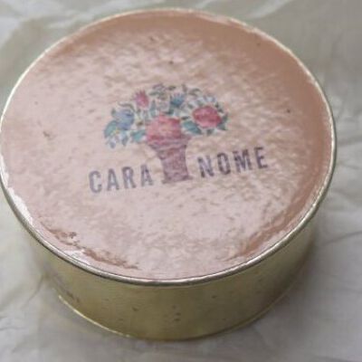 Top of container: Origsize: 1" (h) x 3.5" (dia); Origformat: Artifact