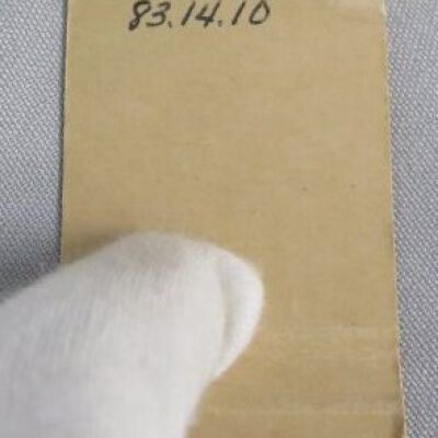 Number inside of matchbook: Origsize: 2.25" (h) x 1.75" (w; Origformat: Artifact