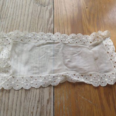 front of doily