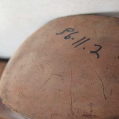Number on bottom of shoe.: Origsize: 4.5" (h) x 3" (w) x; Origformat: Artifact
