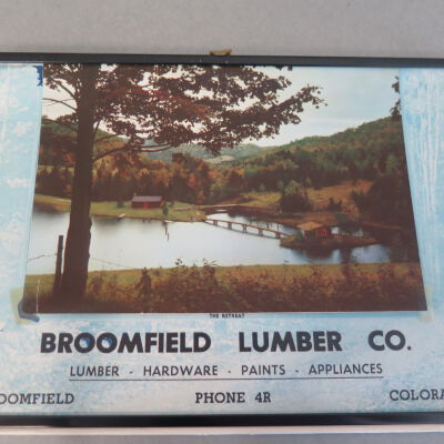 Broomfield Lumber Co. Calendar 1855