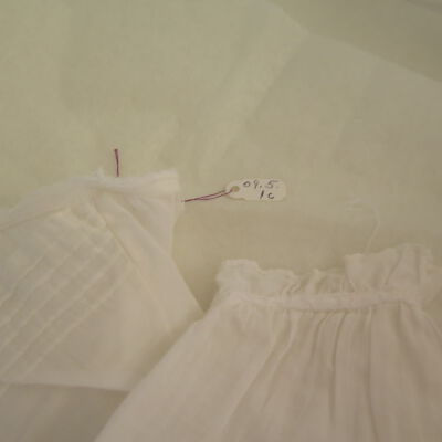 Number of dress: Origsize: 17" (w) x 21" (l); Origformat: Artifact