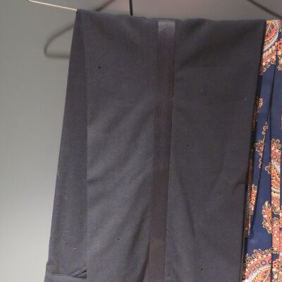 Tuxedo pants.: Origformat: Artifact