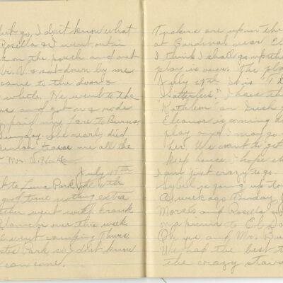 -Scanned as 300dpi jpeg by Tom Peyton as an access copy, 08/11/2015.  Cropped around edges by Tom Peyton, 8/18/2015 and named "Page 24 - 25 300 dpi c"
-File renamed and uploaded to PastPerfect by Kevin Smith,08/03/2016
