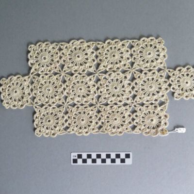 Doily: Origsize: 7" (w) x 16" (l); Origformat: Artifact