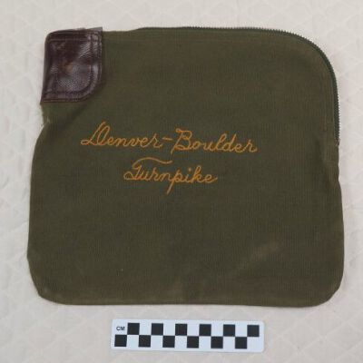Denver-Boulder Turnpike Money Bag - Front: Origformat: Other; Resolution: 300dpi