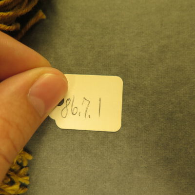 Number on horse tack.: Origsize: 11" (w) x 11" (l); Origformat: Artifact